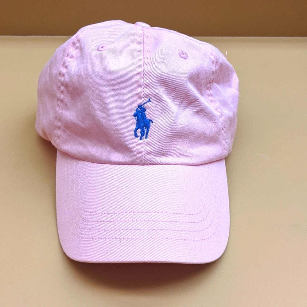 Vintage pink polo hat